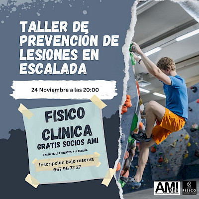 TALLER DE PREVENCIÓN DE LESIONES EN ESCALADA