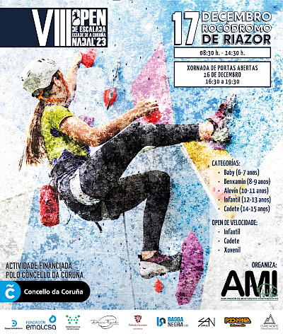 VIII OPEN DE ESCALADA CIUDADE DA CORUÑA Y JORNADA DE PUERTAS ABIERTAS 2023 VIII OPEN DE ESCALADA CIUDADE DA CORUÑA Y JORNADA DE PUERTAS ABIERTAS 2023