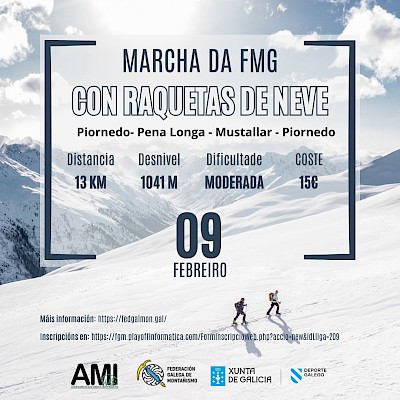 MARCHA CON RAQUETAS DE LA FGM