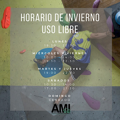 NUEVOS HORARIOS DE ENTRADA LIBRE SALA BLOQUE