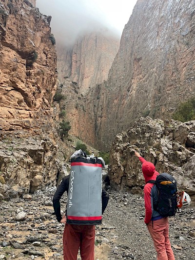 Vía "Le Rouge Bereber". ED+. 7B. 560m