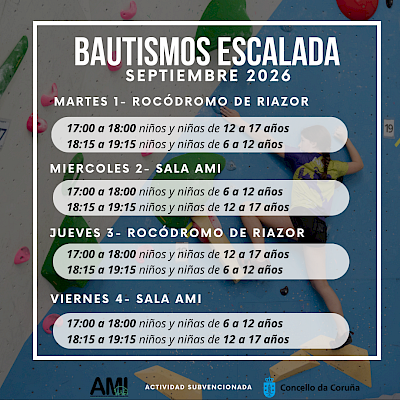 BAUTISMOS DE ESCALADA – SEPTIEMBRE